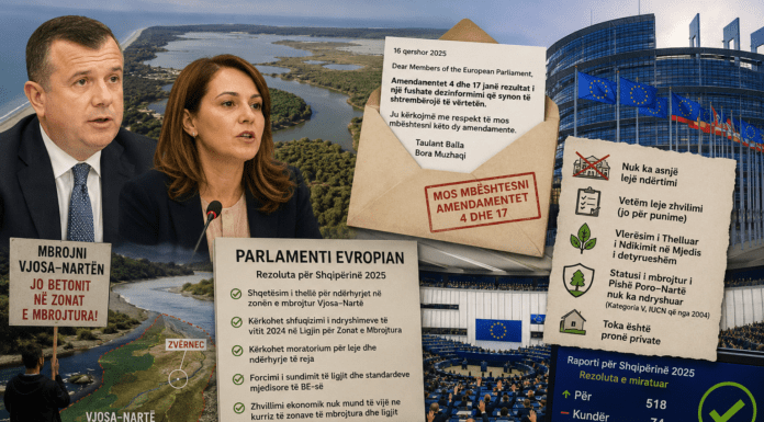 Dy deputetë shqiptarë lobuan kundër amendamenteve për Zvërnecin në Parlamentin Evropian Letra e dy deputeteve